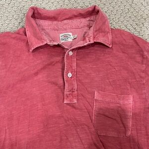 Faherty Men's Polo in Rich Red